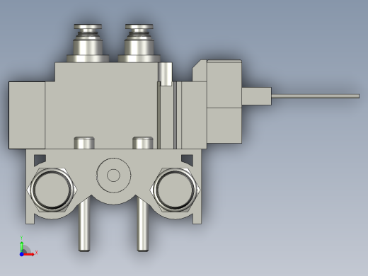 4位电磁阀组件前视缩略图