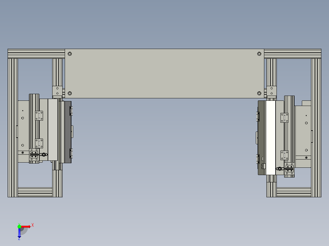 头道密封条的定位工装俯视图