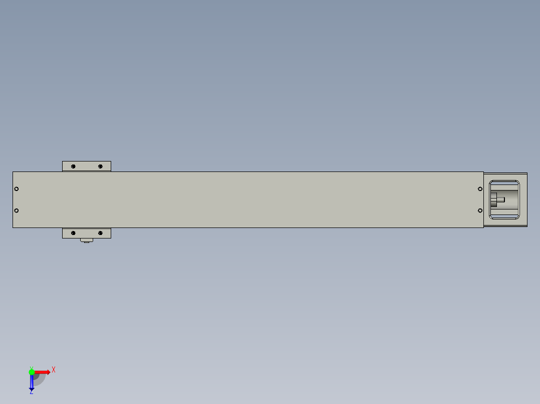 上银_模组_KK60-10-C-500-A-1-F0-C-S0俯视图
