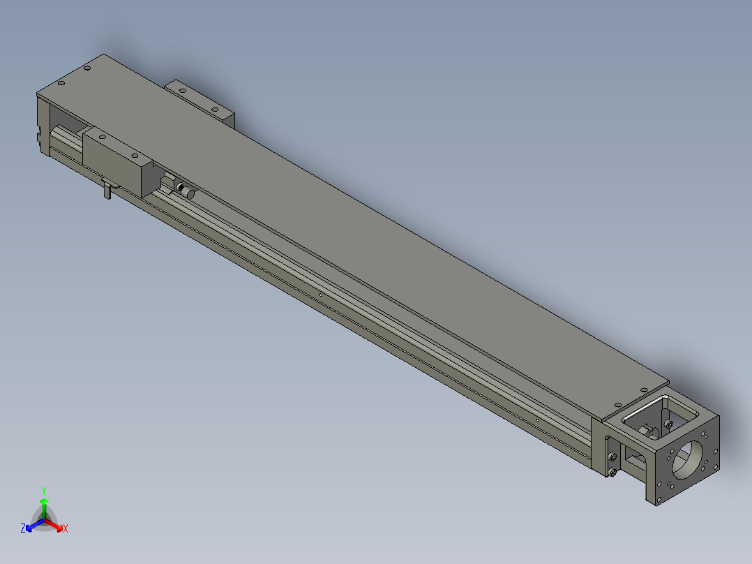 上银_模组_KK60-10-C-500-A-1-F0-C-S0正等轴测图