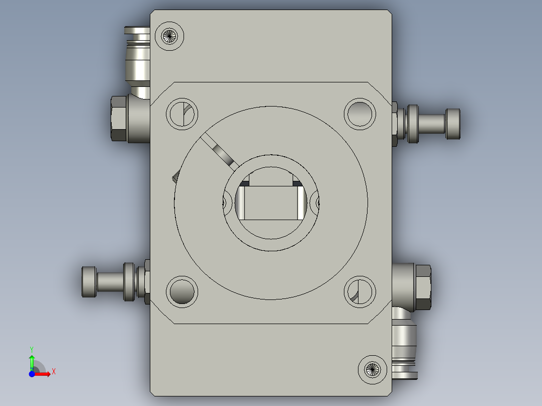 四轴PSA执行端组件前视图