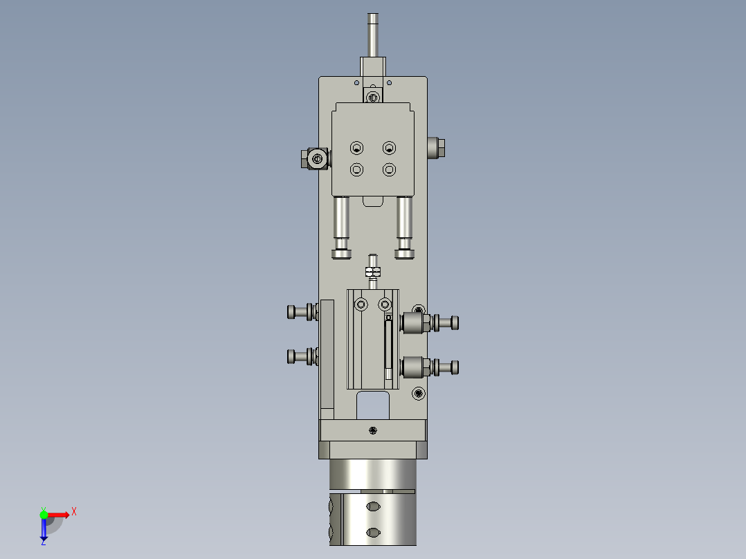 四轴PSA执行端组件俯视图