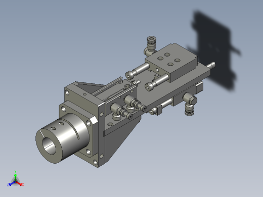 四轴PSA执行端组件正等轴测缩略图