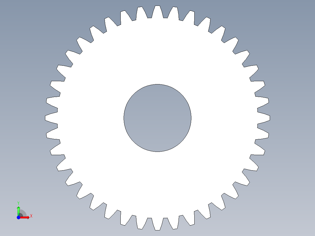 A0004039-40齿轮形齿轮前视图