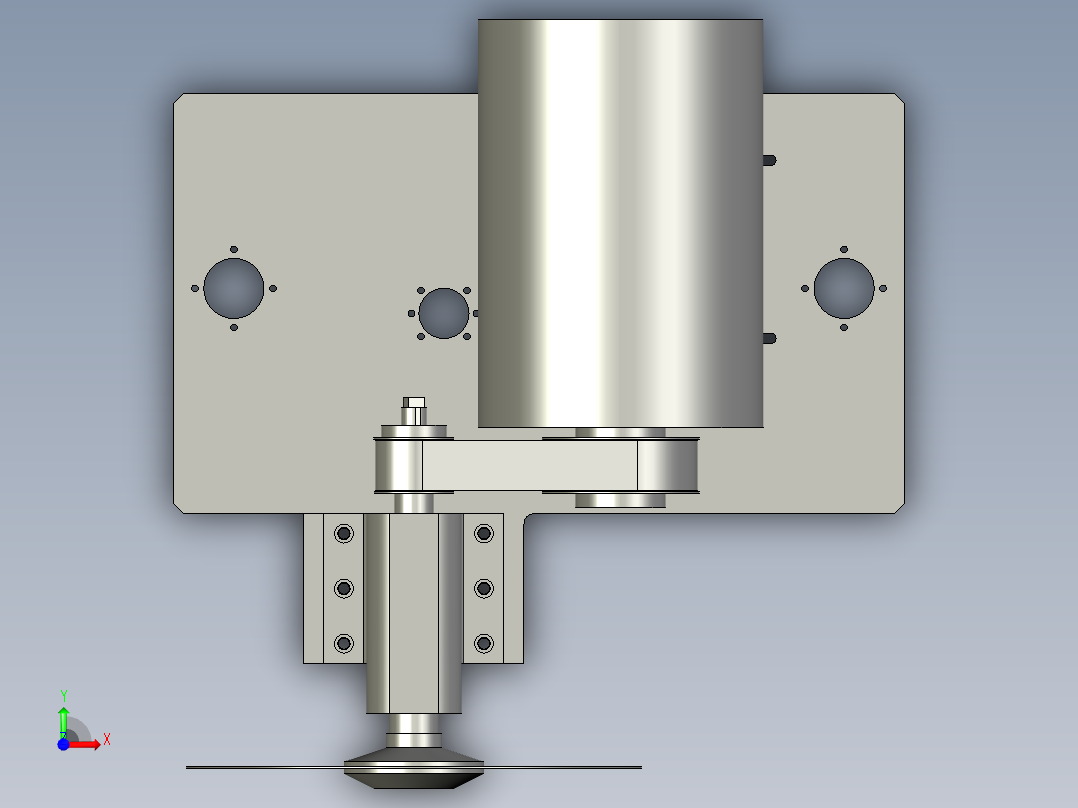 切割机头前视图