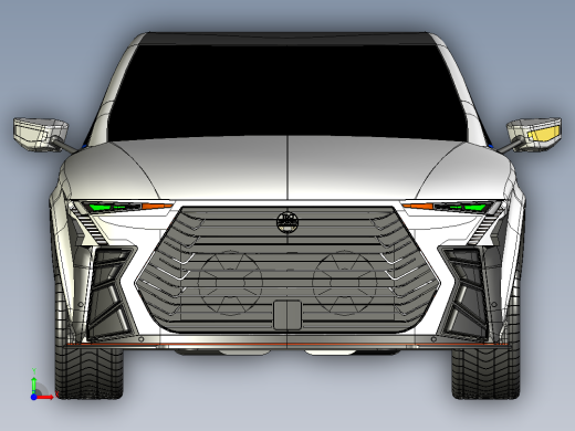 超级跑车模型设计前视缩略图