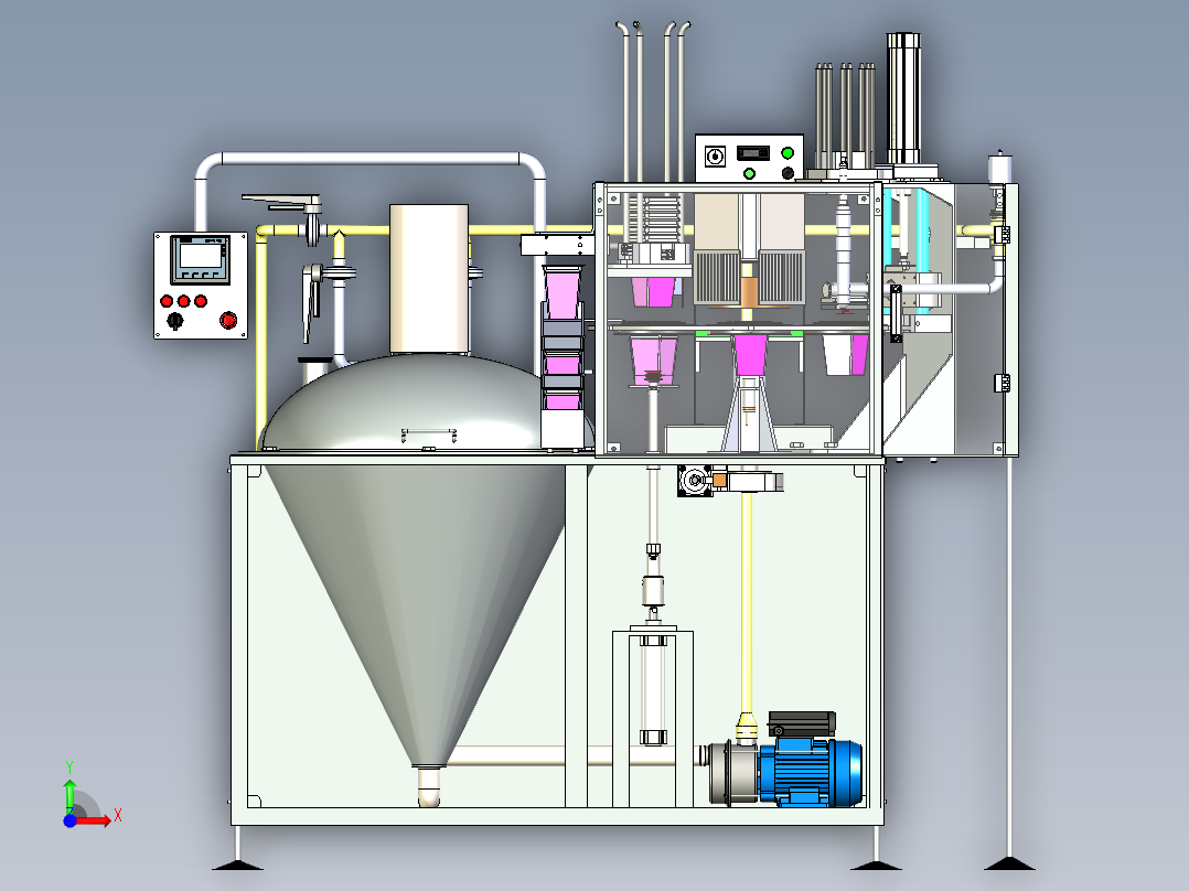 定量旋转包装机前视图