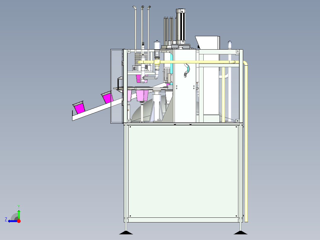 定量旋转包装机右视图