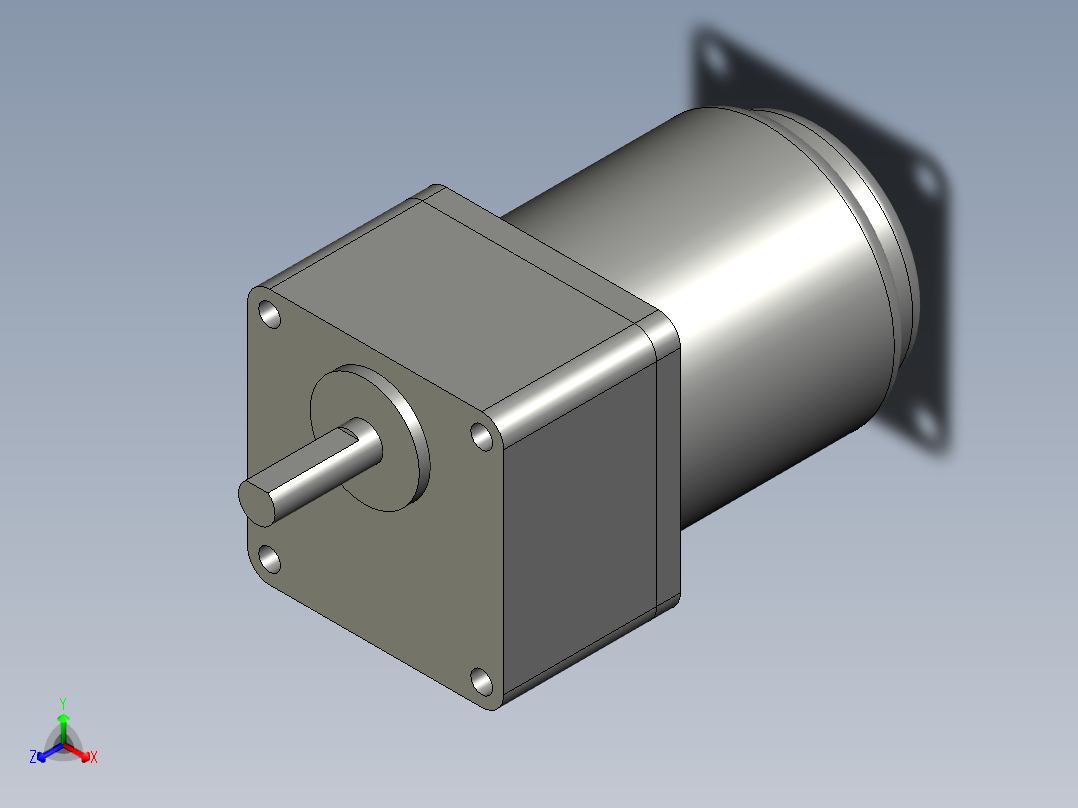 电机-M315-402(15W)-3GN25K正等轴测图