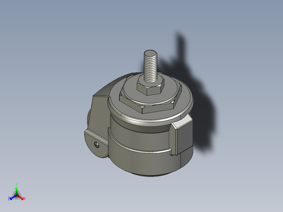 CH-60S福马脚轮主视图