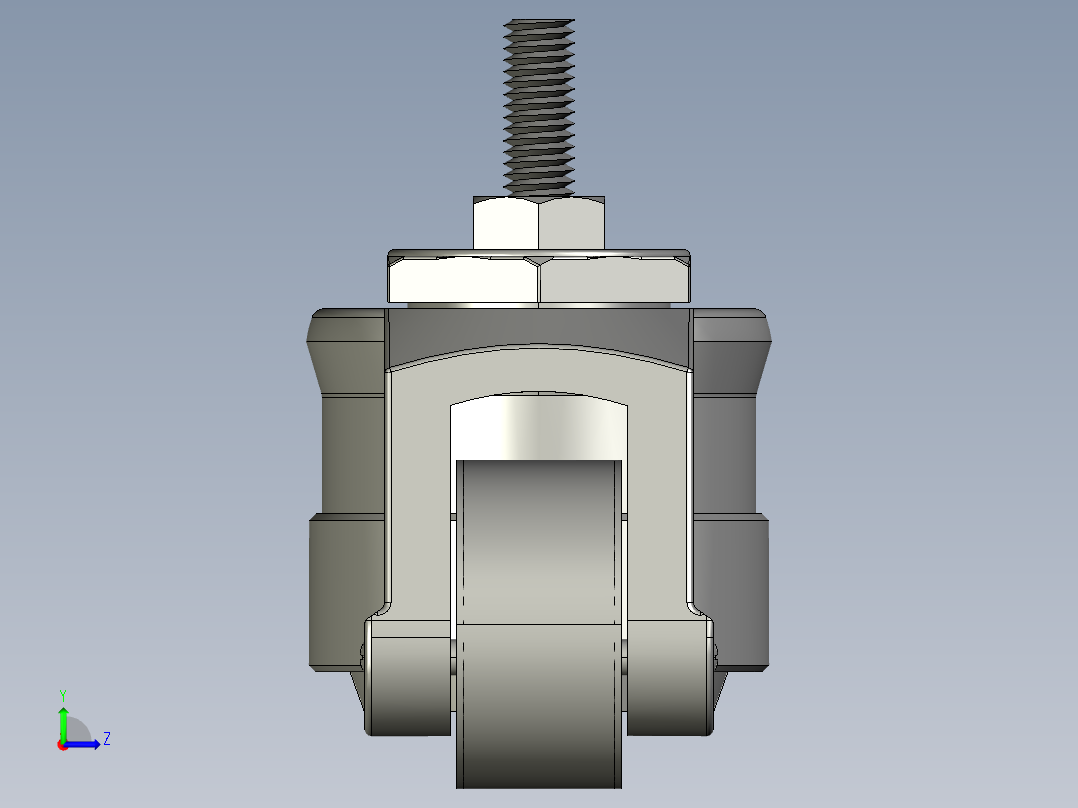 CH-60S福马脚轮左视图