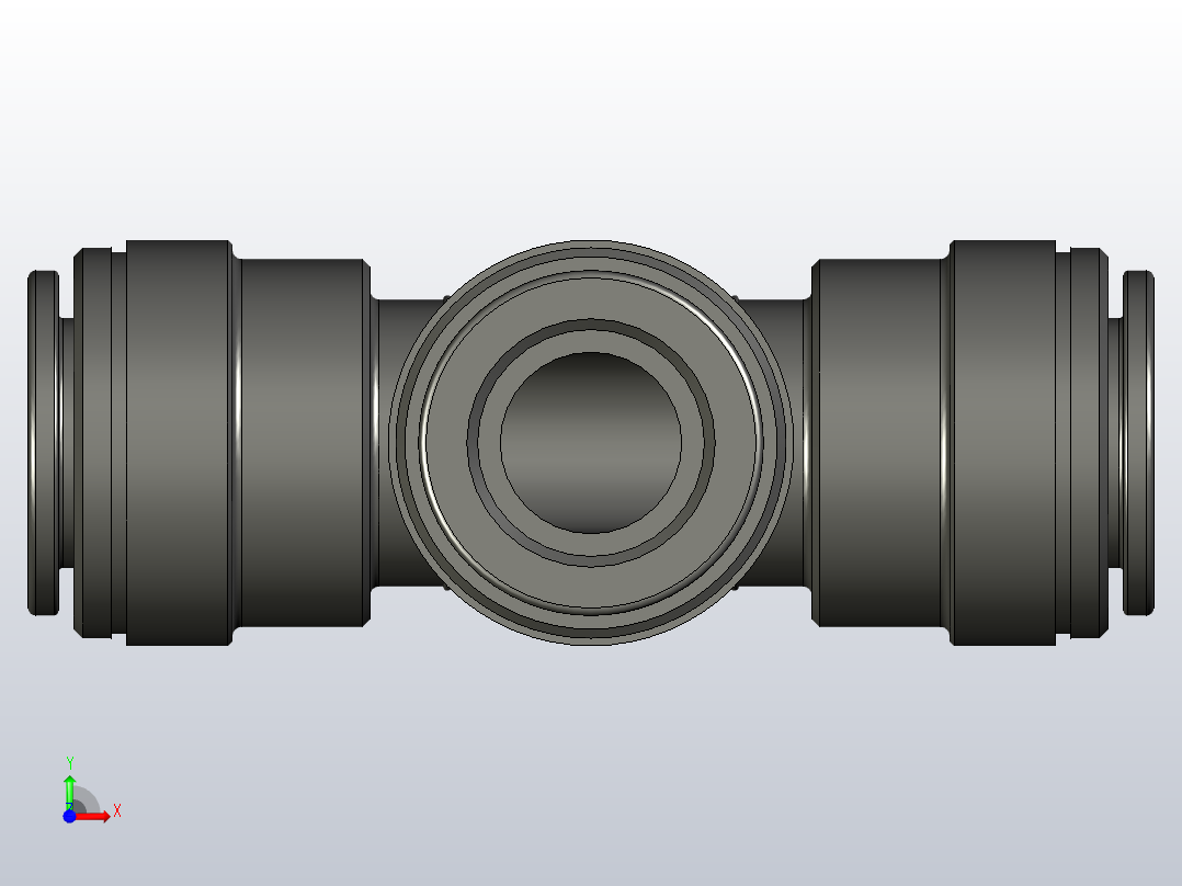 快插式接头用于管的CQT-15前视图
