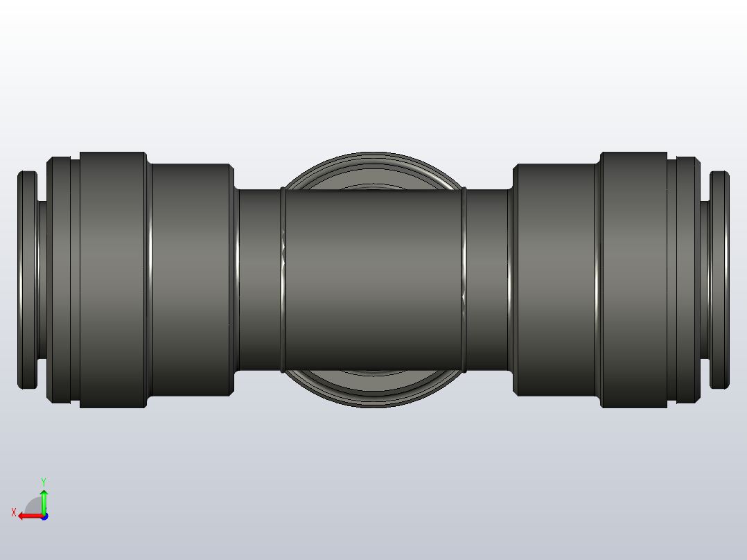 快插式接头用于管的CQT-15后视图