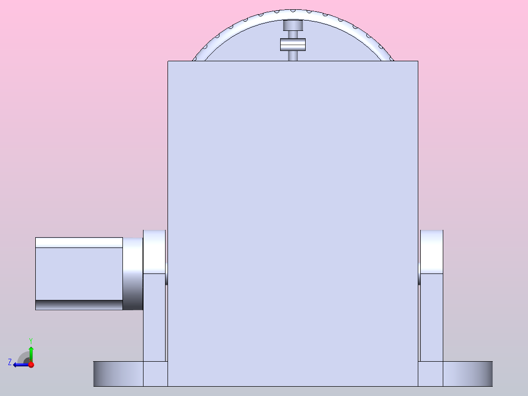 土壤检测的干燥装置右视图