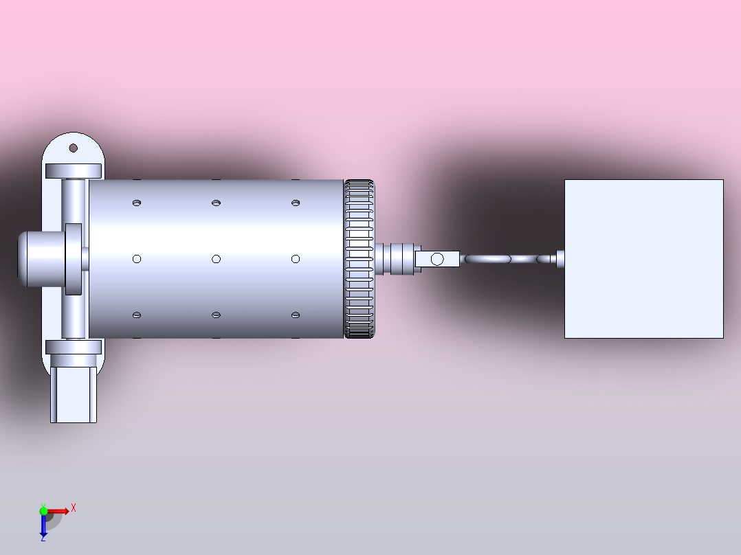 土壤检测的干燥装置俯视图