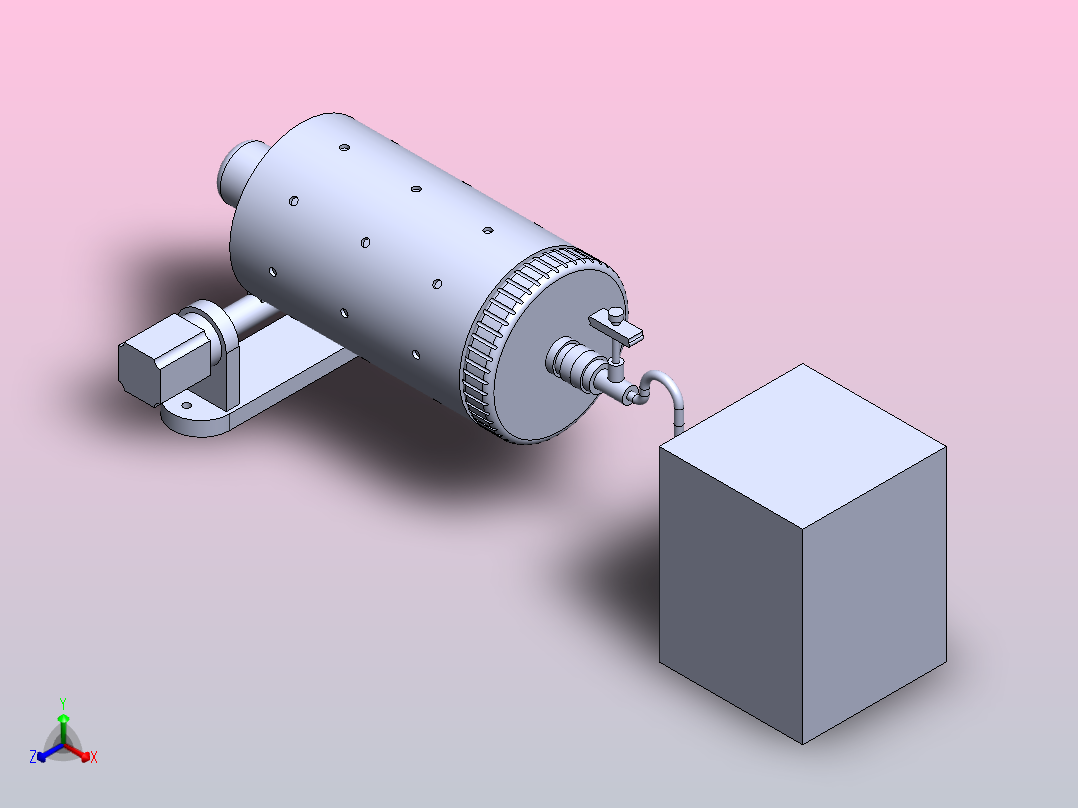 土壤检测的干燥装置正等轴测图