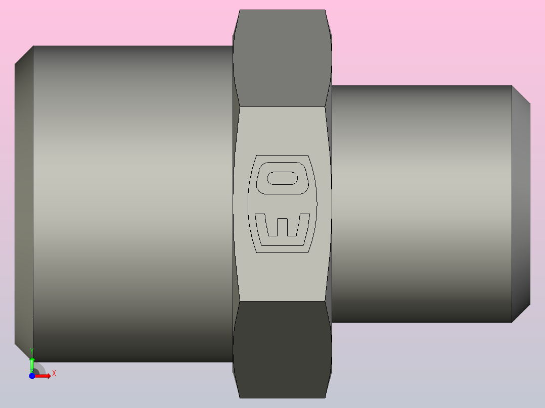 EO管接头直减速机GR10 06L71X.stp前视图