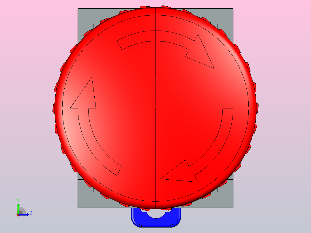NP8-□ZS_1按钮三维模型202202左视图