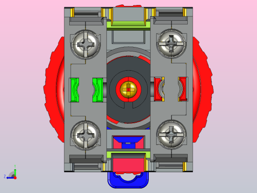NP8-□ZS_1按钮三维模型202202右视缩略图