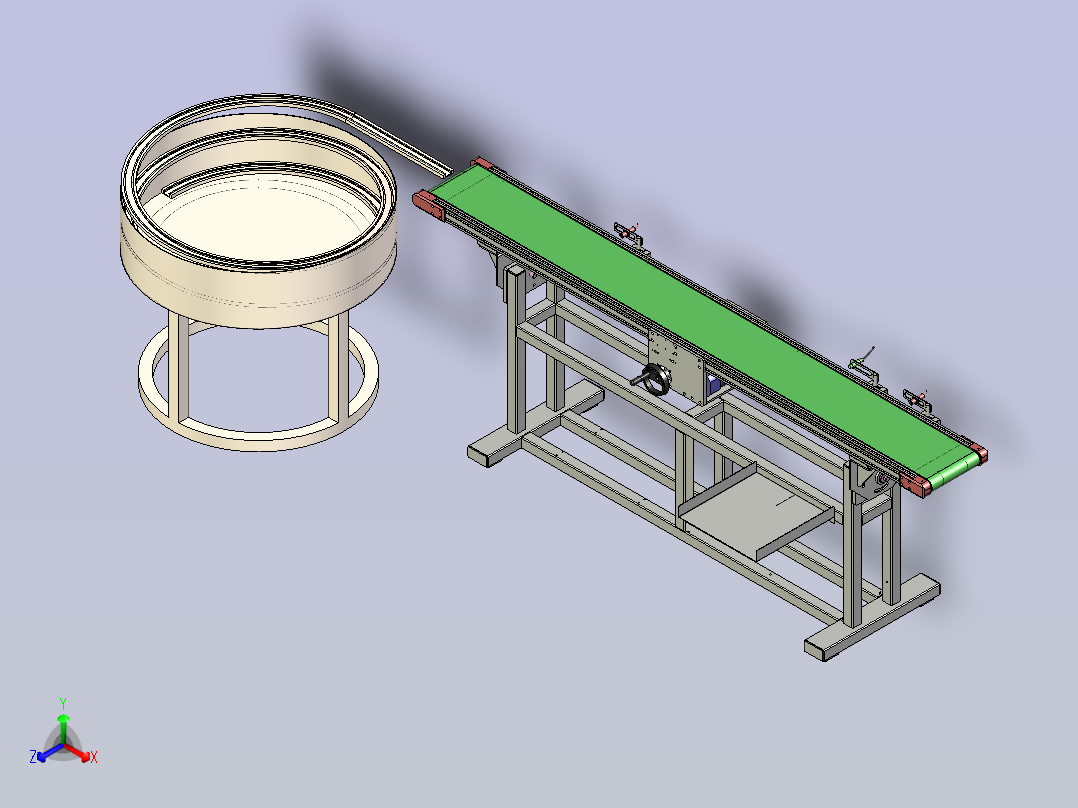 螺母传输机主视图