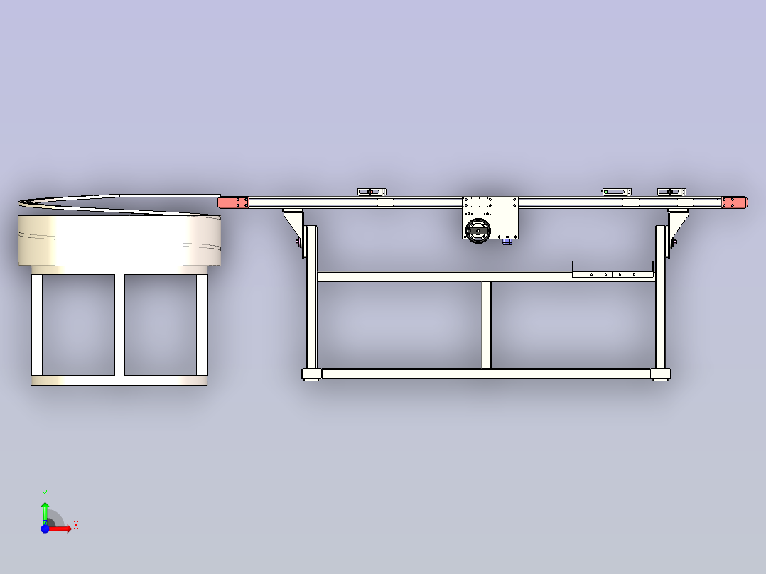 螺母传输机前视图