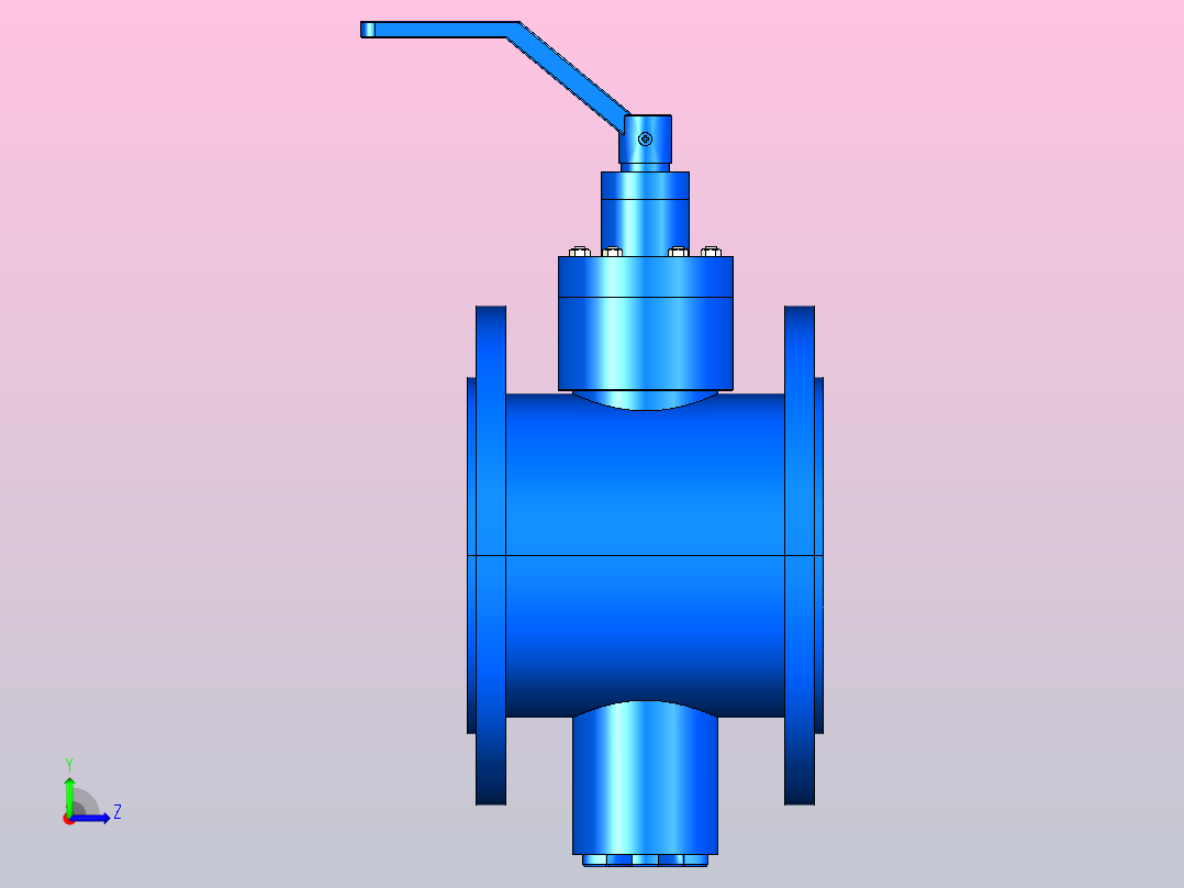 150LB偏心旋塞阀[150LB偏心旋塞阀]250左视图