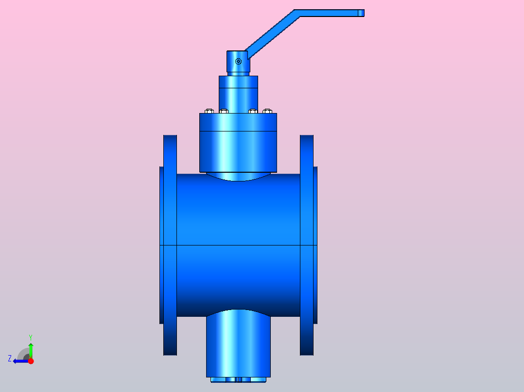 150LB偏心旋塞阀[150LB偏心旋塞阀]250右视图