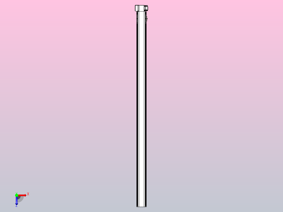 皮带直线轴半封闭可选导轨TPA-HNB-105D-90-L1950-RP-C-P20-N3俯视图