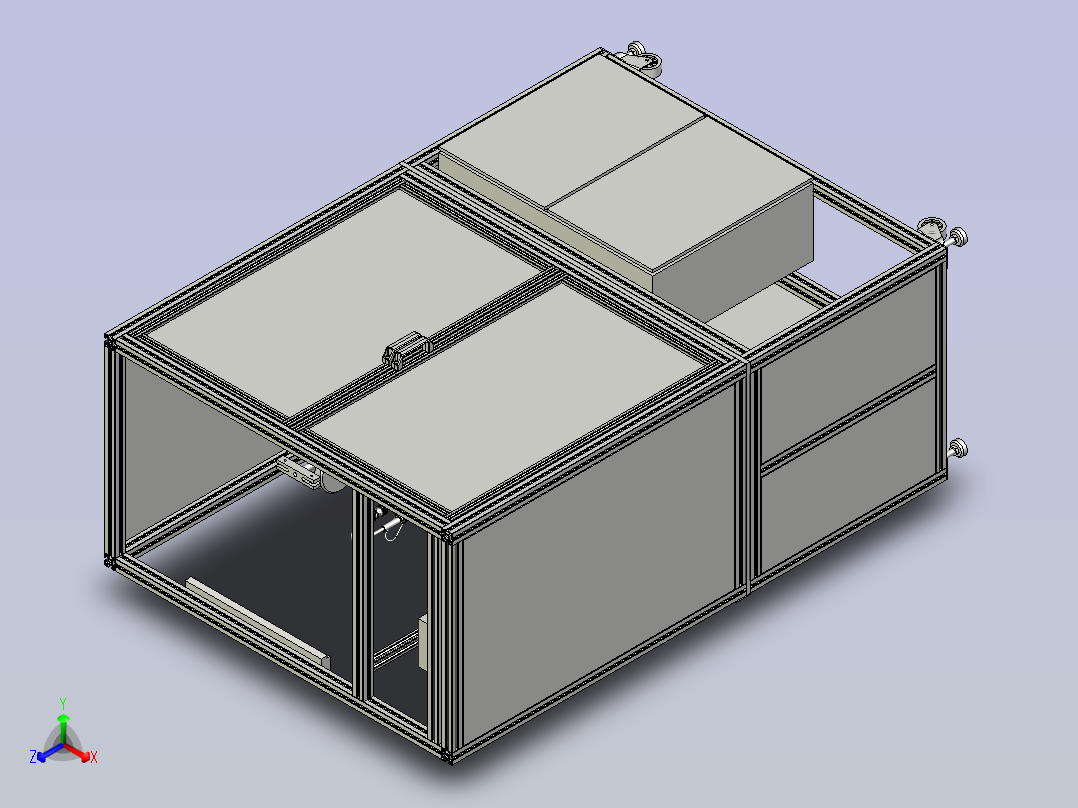 工装装翻转打螺钉机正等轴测图