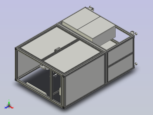 工装装翻转打螺钉机正等轴测缩略图