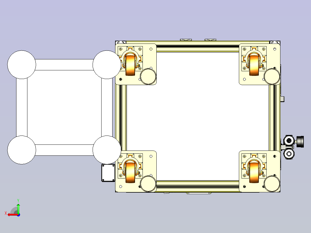 垫片CCD检测设备3D模型后视图