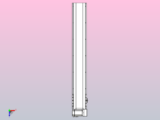 皮带直线轴半封闭可选导轨TPA-HNB-175D-140-L1000-RU-C-P75-N3俯视缩略图