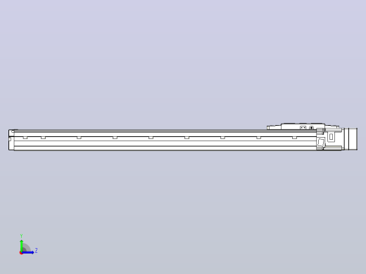 滚珠丝杠直线轴内置导轨TPA-GCR-120-1610C-L700-MR-M40-N3左视缩略图