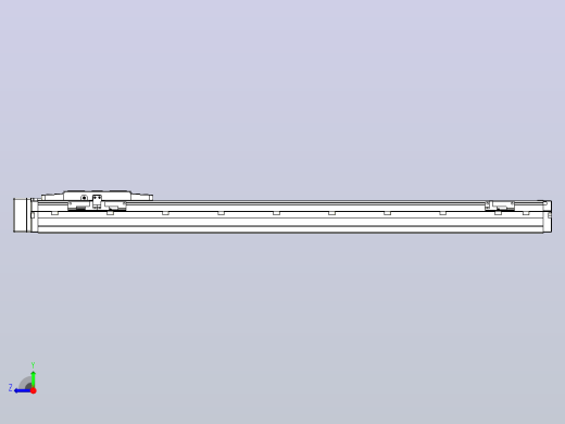 滚珠丝杠直线轴内置导轨TPA-GCR-120-1610C-L700-MR-M40-N3右视缩略图