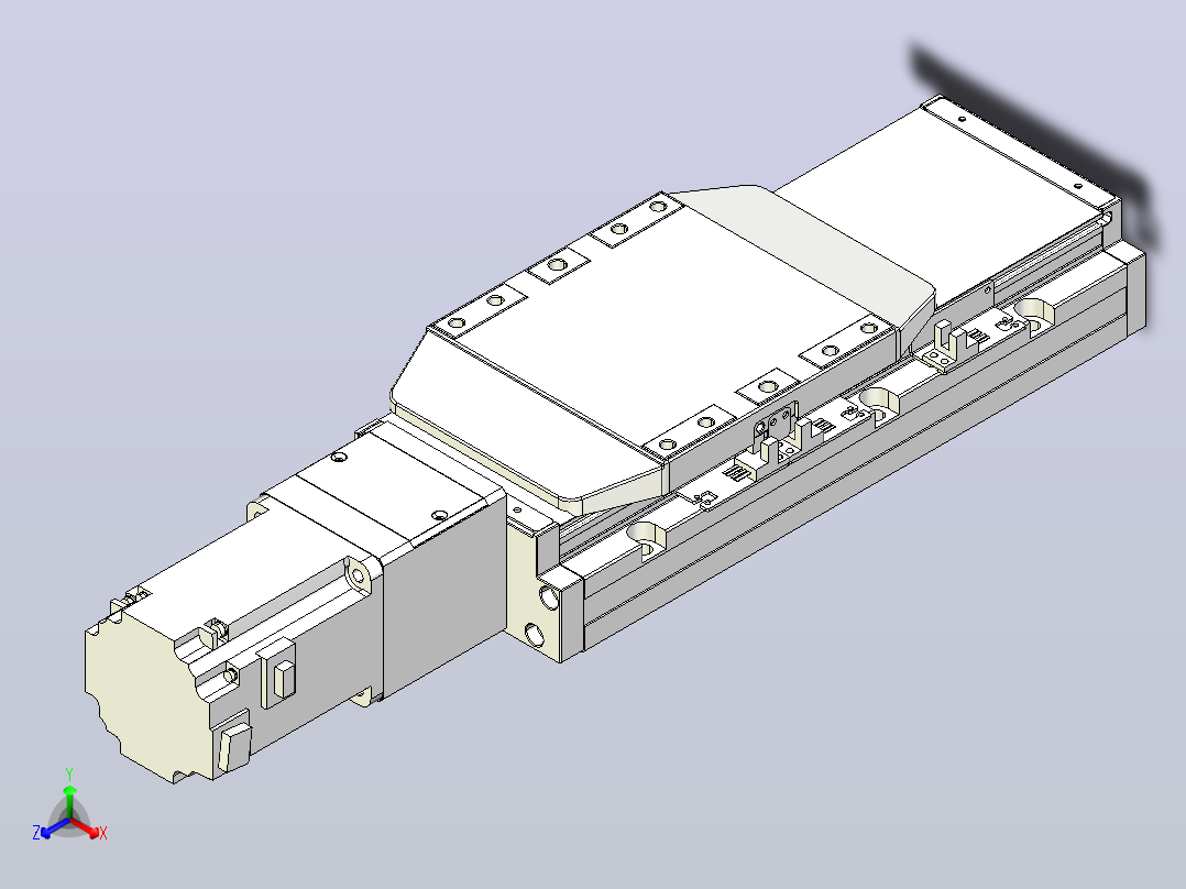 滚珠丝杠直线轴内置导轨TPA-GCR-150-2010C-L100-M-M75-N3主视图