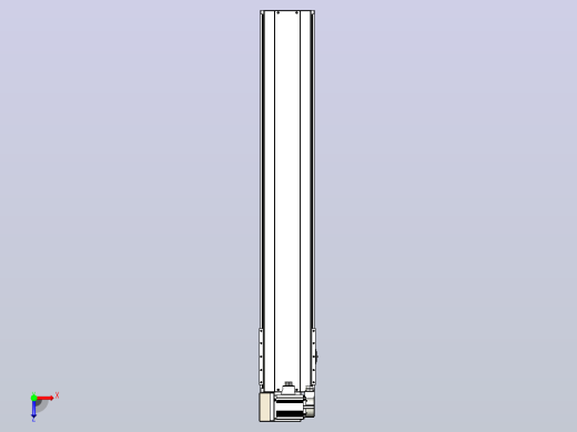 皮带直线轴半封闭可选导轨TPA-HNB-220D-176-L1150-LU-Y-P1K-N3俯视缩略图