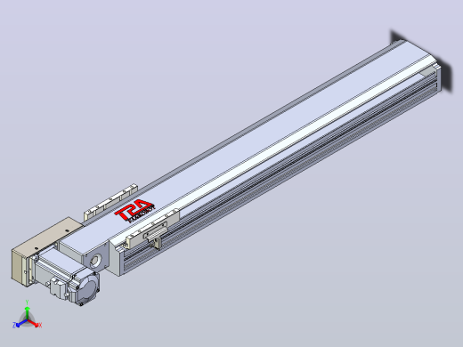 皮带直线轴半封闭可选导轨TPA-HNB-120D-110-L600-ML-Y-P40-N3