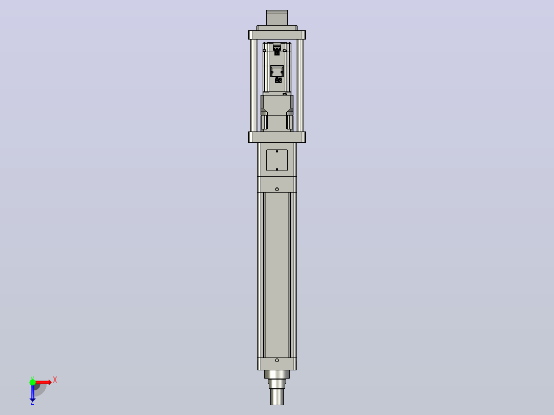 轻载电动缸TPA-ESR100-3210C-L300-M-CA-W-P75-JX-C3俯视图