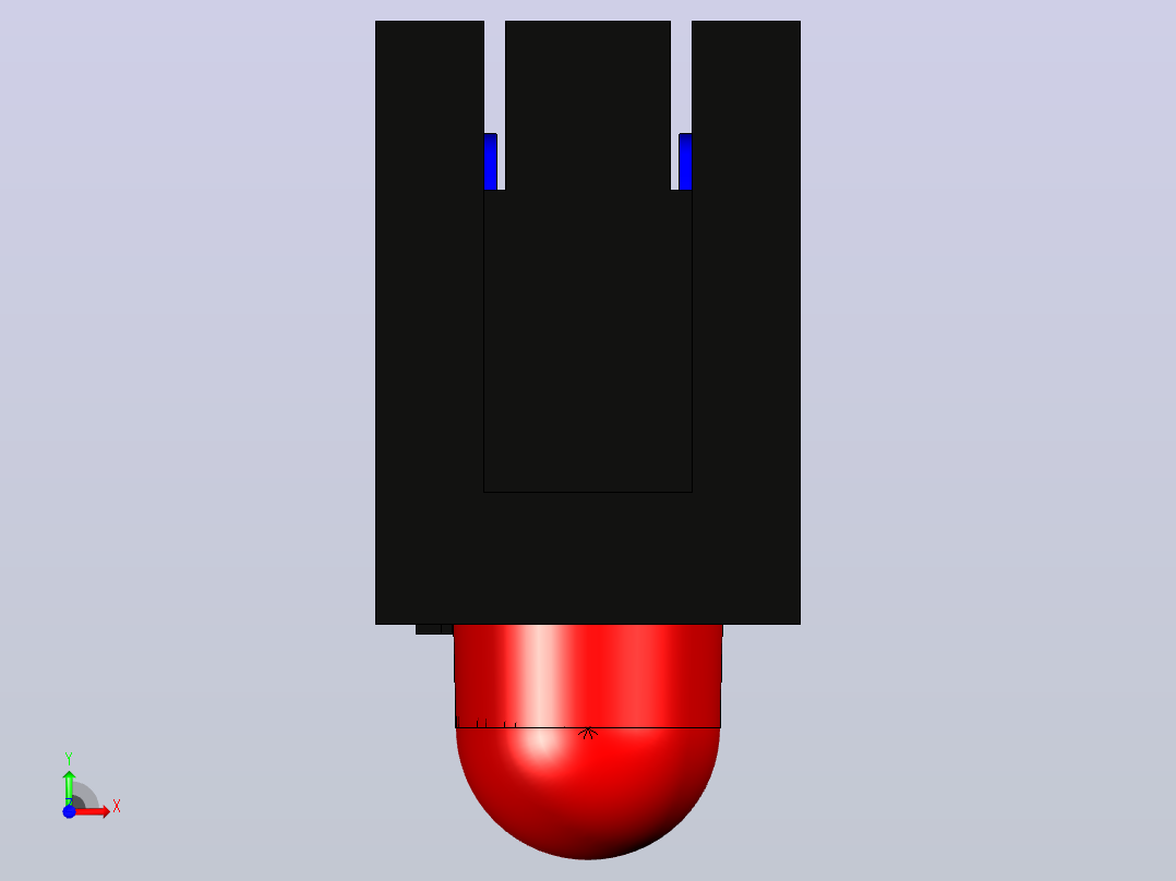 MARL的113-120系列，直角PCB安装led前视图