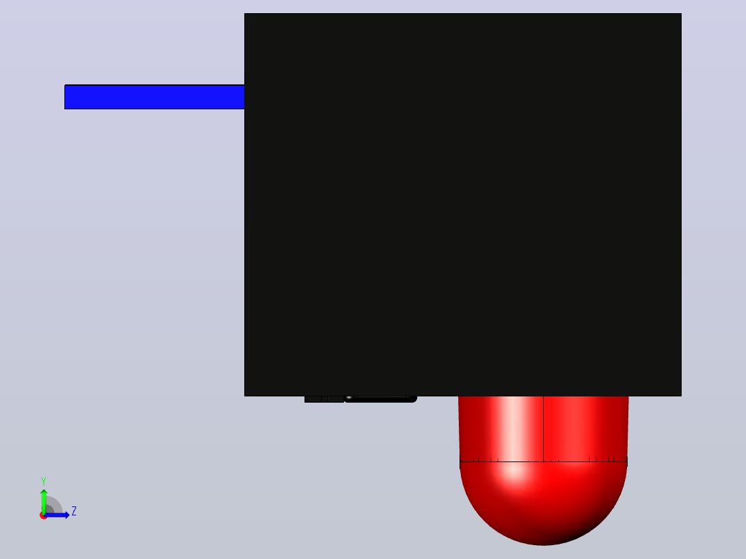 MARL的113-120系列，直角PCB安装led左视图