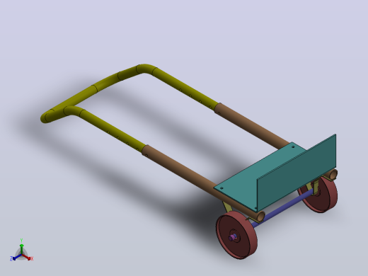 SolidWorks中手推车的设计与装配