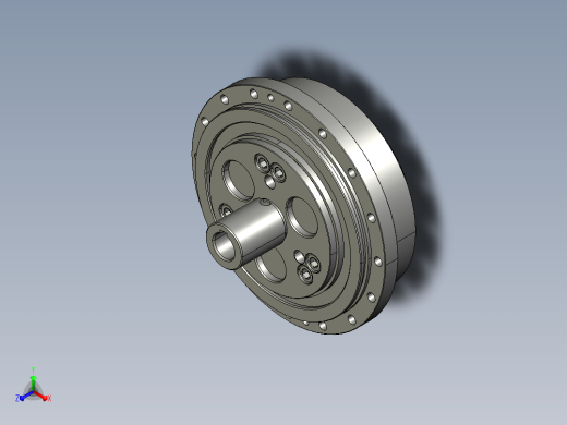 RV减速器常规产品外形图ZD-220BX-   -RVE-B-B-24X48Key8L130-3001正等轴测缩略图