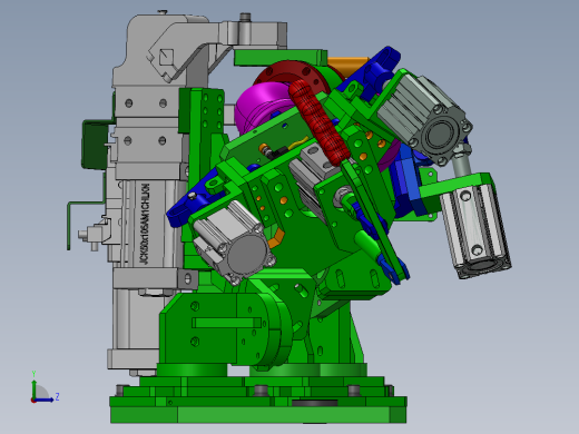 前排气管焊接工装sw20左视缩略图