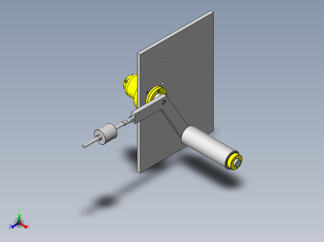 摆动高低差辊子
