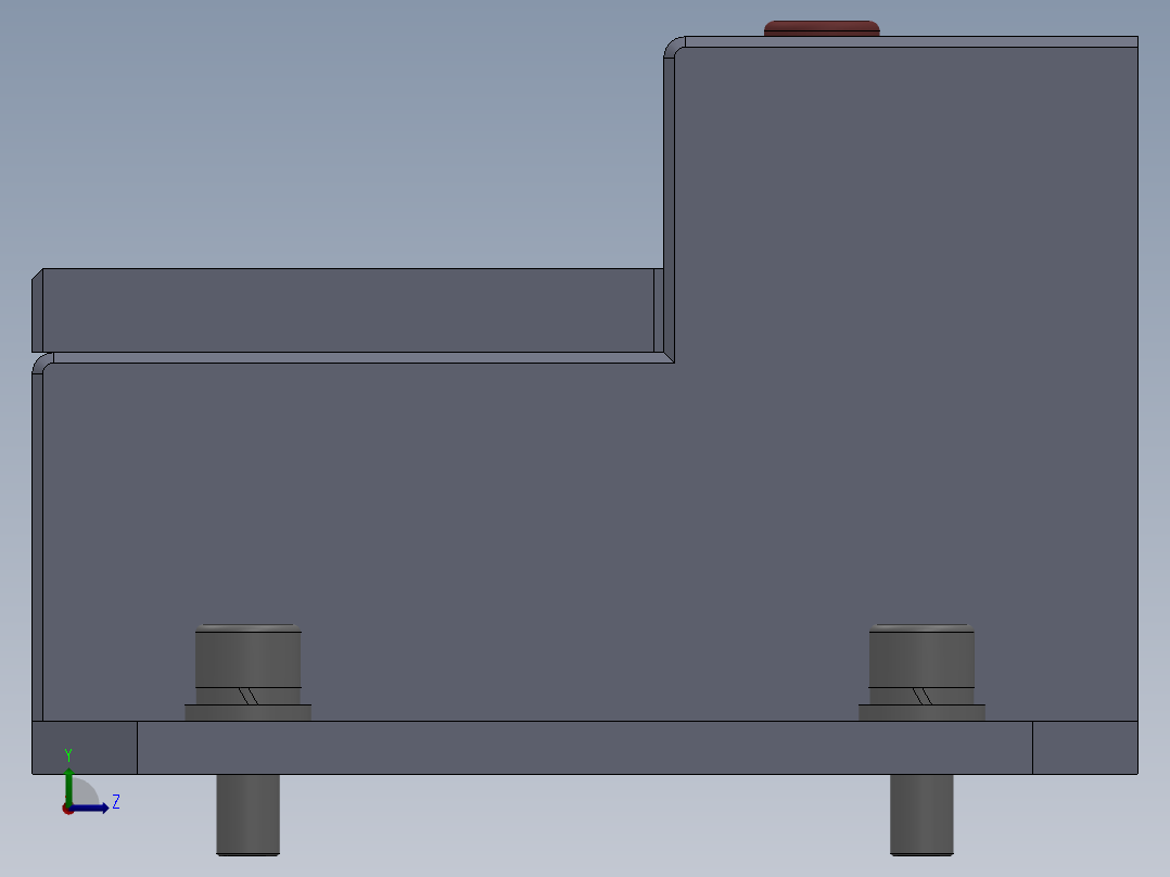 长城四位套筒选择器-3D左视图