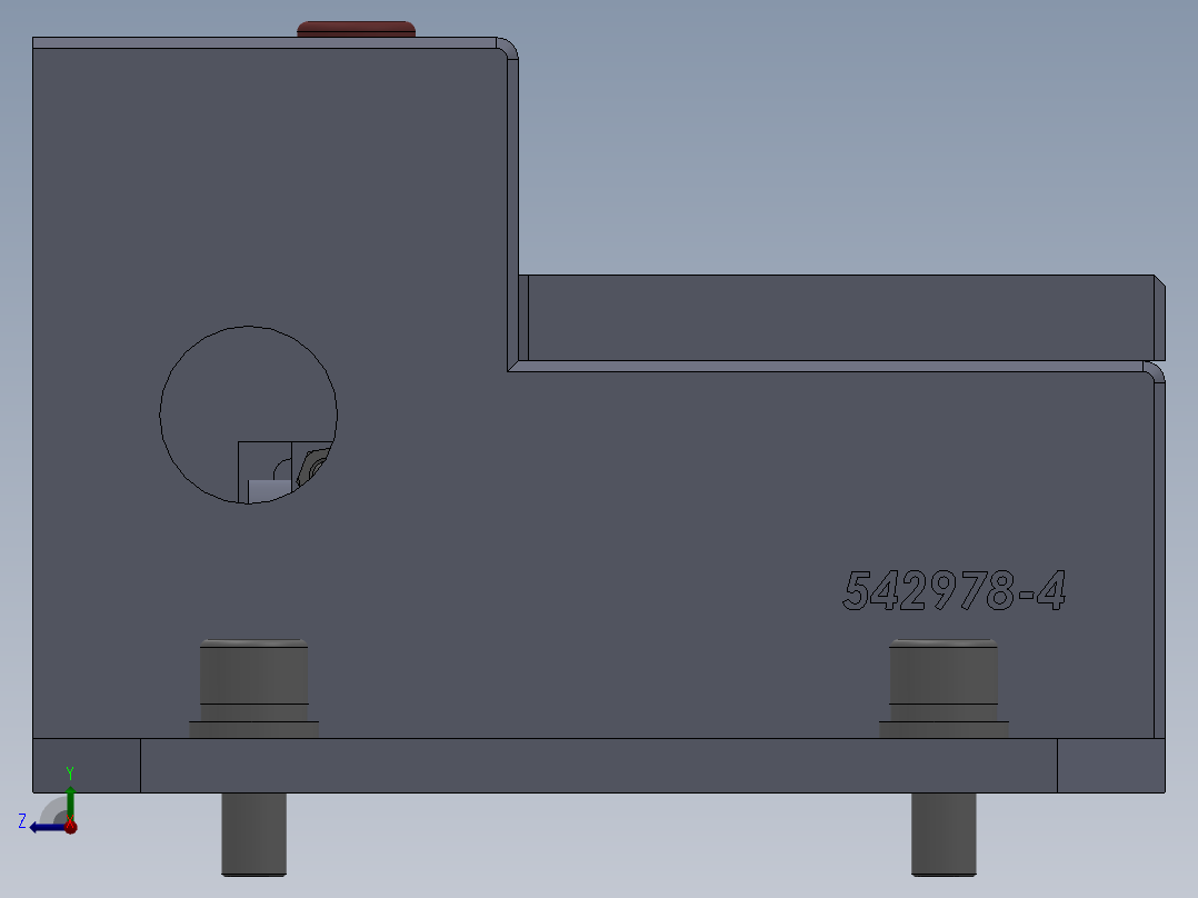 长城四位套筒选择器-3D右视图
