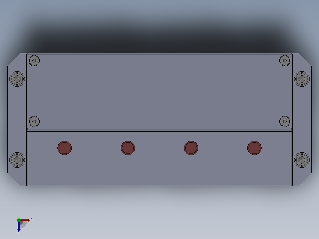 长城四位套筒选择器-3D俯视图