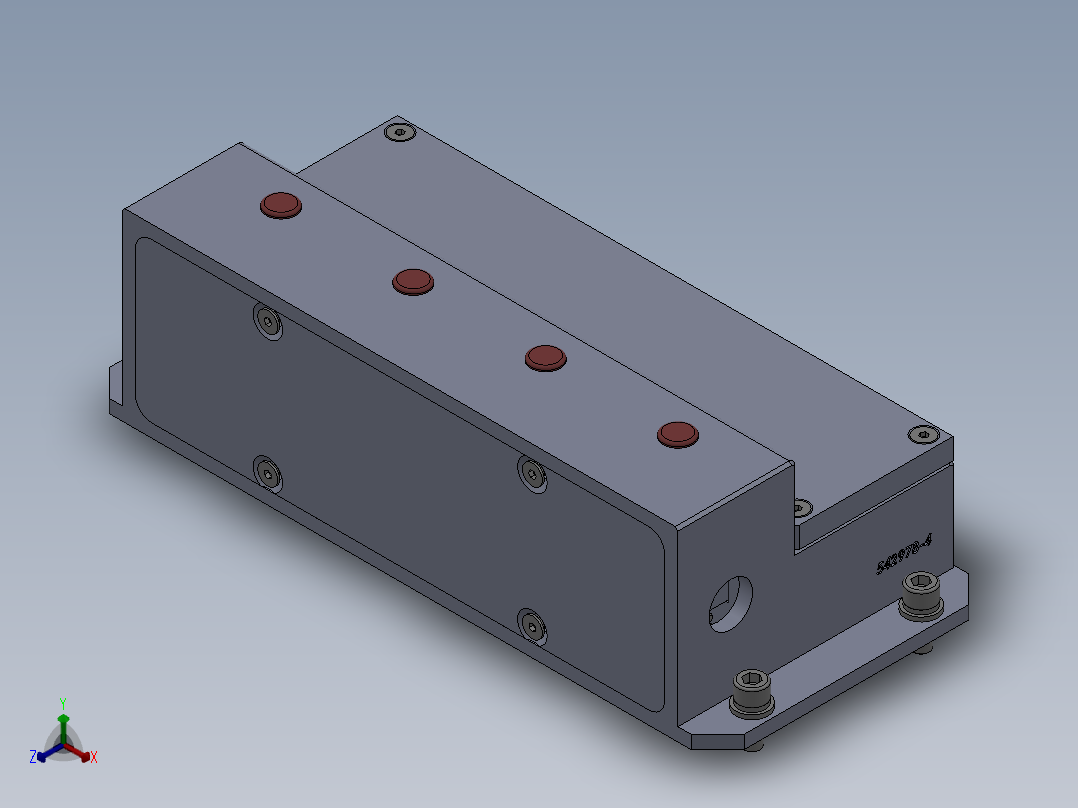 长城四位套筒选择器-3D正等轴测图