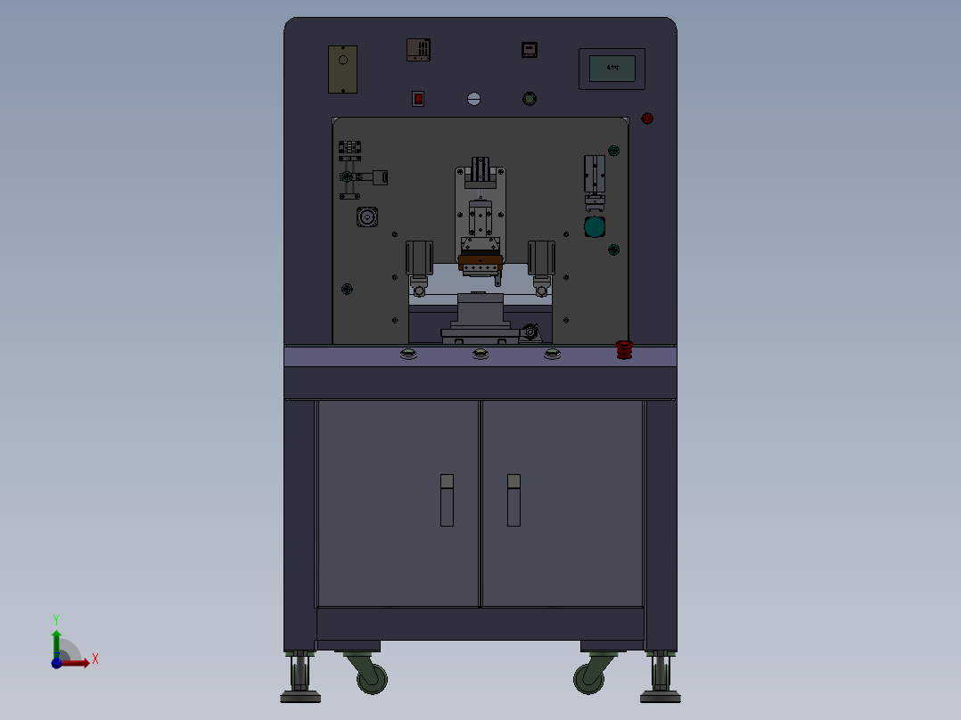 T48 ACF预压机 单工位前视图
