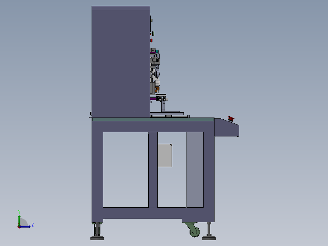 T48 ACF预压机 单工位左视图